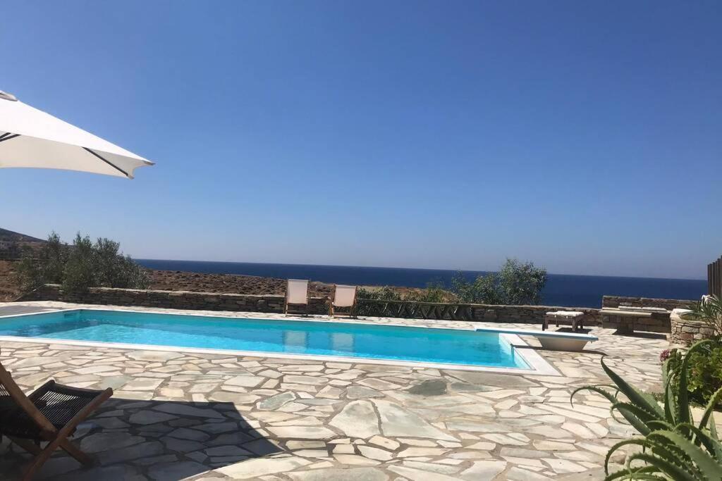 Sunset Villa With Swimming Pool At Tzia Ligia  Eksteriør billede