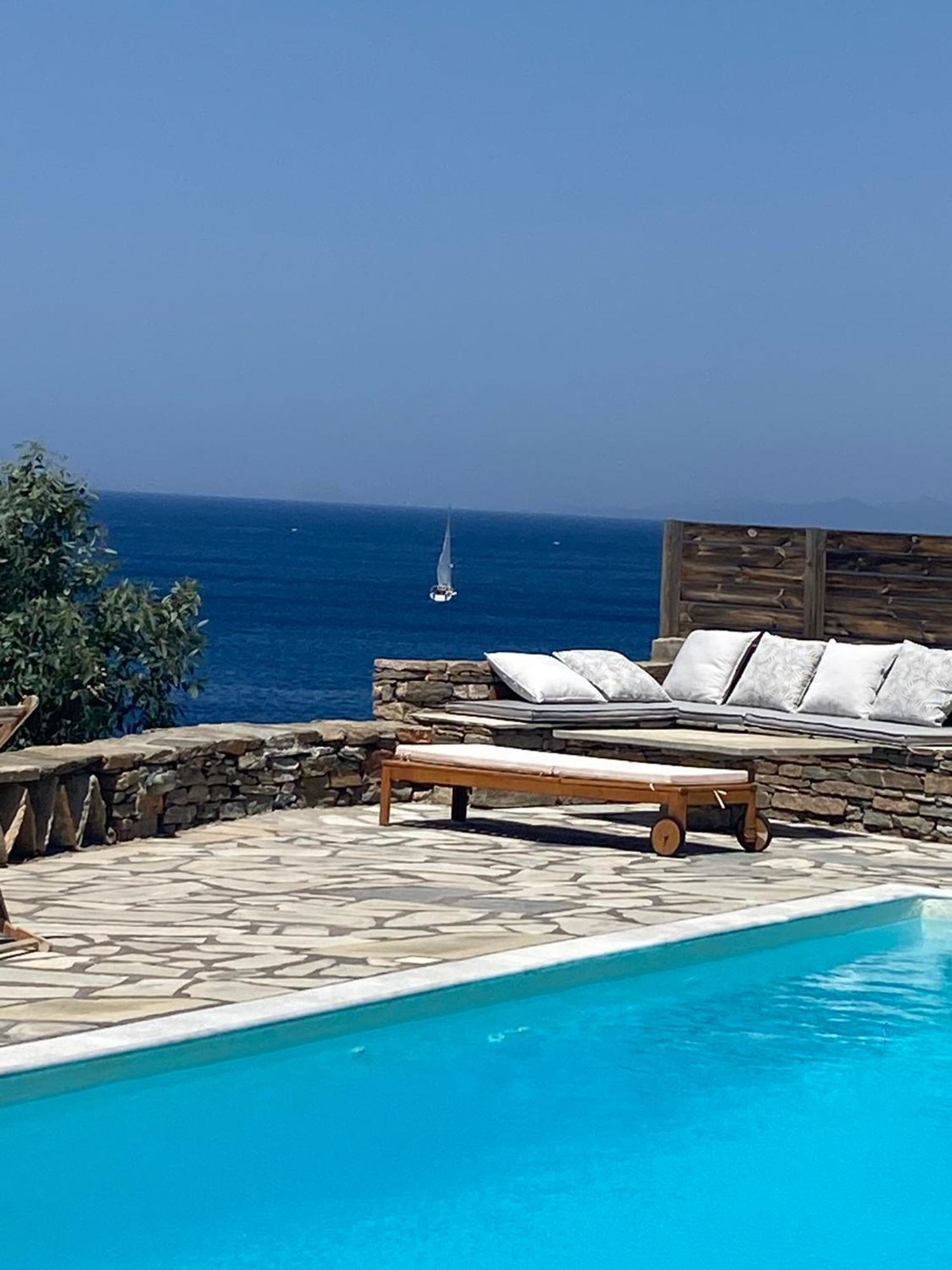 Sunset Villa With Swimming Pool At Tzia Ligia  Eksteriør billede
