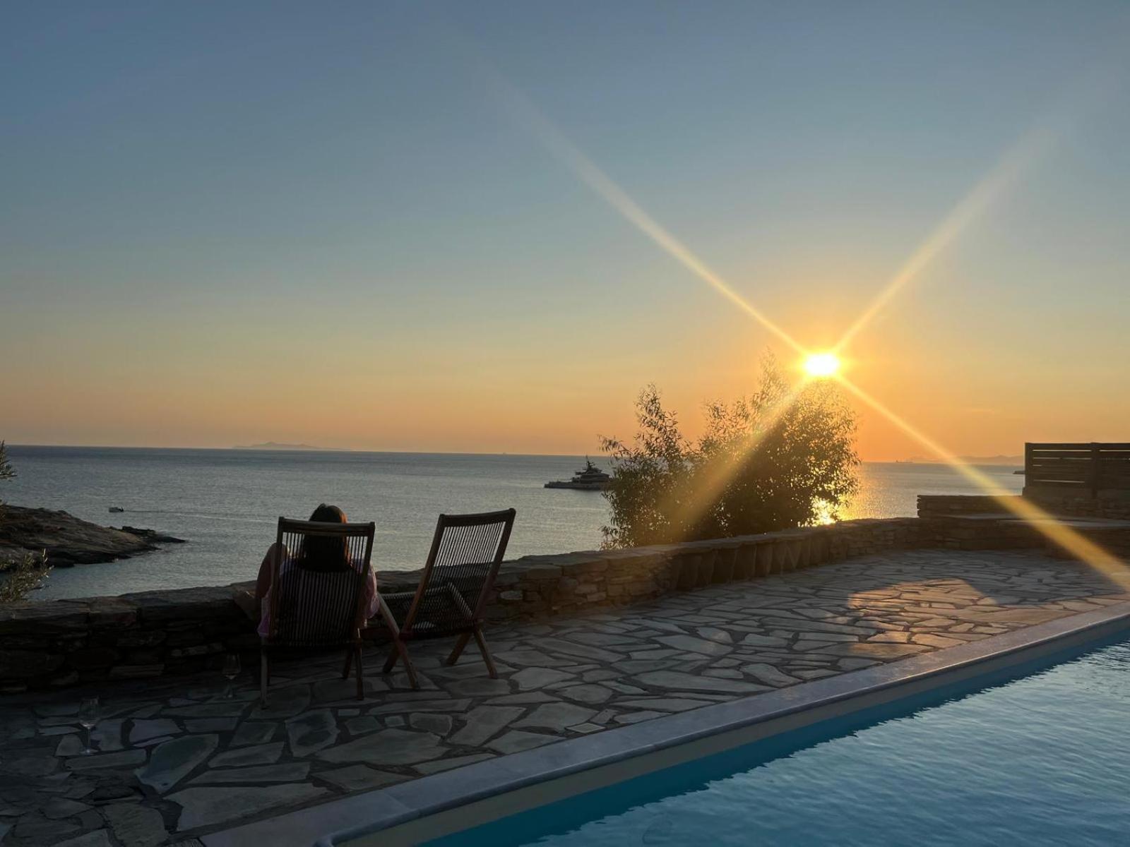 Sunset Villa With Swimming Pool At Tzia Ligia  Eksteriør billede
